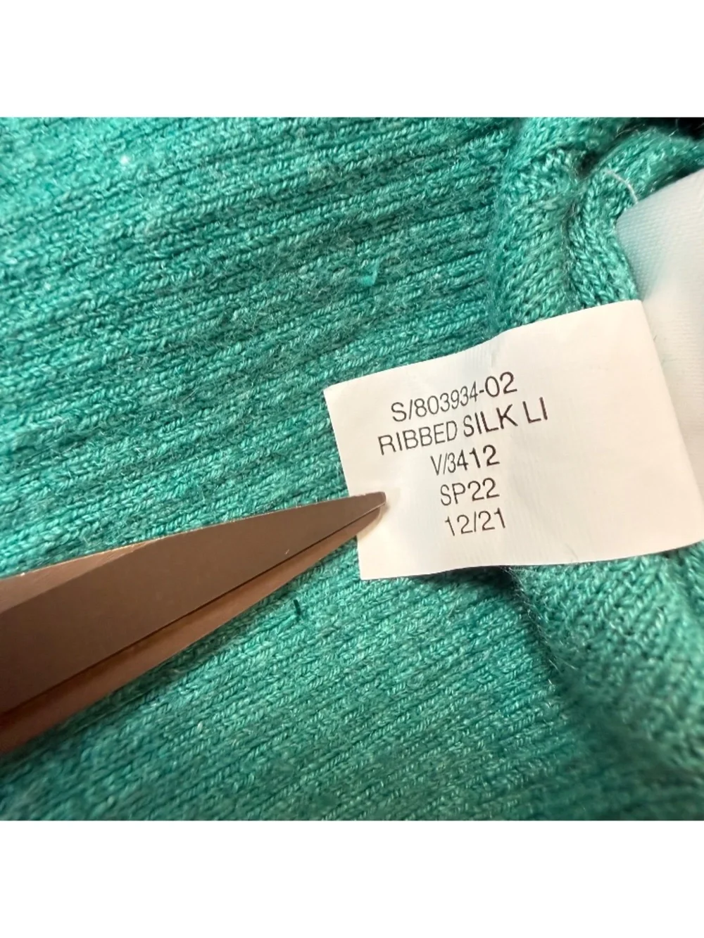 Banana Republic Solare Ribbed Silk Linen Sweater Polo Mens Small Green Resort
